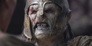 An Orc in The Lord of the Rings:The Rings of Power.