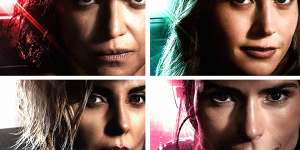 Fast drivers:Michelle Rodriguez,Brie Larson,Charlize Theron and Jordana Brewster.