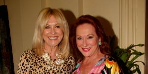 Frost with friend and TV personality Kerri-Anne Kennerley in 2013. Kennerley says she sees Frost as living proof of the need to take charge of your finances and plan for the future. 