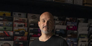 Stephan Gyory,owner of the Record Store,was told to turn it down on Saturday nights.