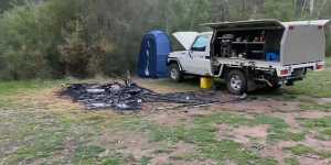 Bucks Camp crime scene video