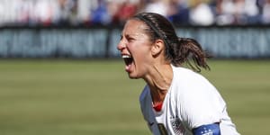 Women's World Cup winner'wants to put a helmet on'and take shot at NFL