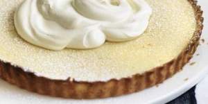 Sweet and zesty ... orange ricotta tart.