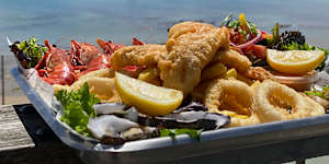 The seafood platter.