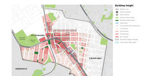 The 2036 plan for St Leonards and Crows Nest spells out indicative height limits for each parcel of land surrounding the new metro station.