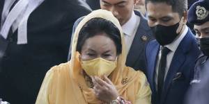 Rosmah Mansor arrives at Kuala Lumpur High Court.