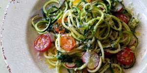 Flavoursome:Zucchini spaghetti is a delicious alternative to real pasta.