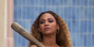 Beyonce in a scene from her “visual album” Lemonade.