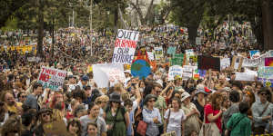The climate strike in September 2019.