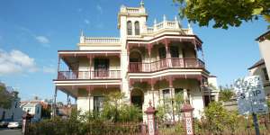 The Melbourne mansion where Kitching and Landeryou used to throw lavish parties before its forced sale due to bankruptcy.