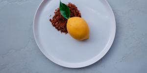A sunny yellow Amalfi lemon dessert.