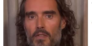 Russell Brand as he appeared on social media over the weekend.