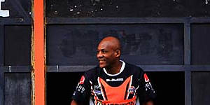 Down memory lane&#8230;Englishman Ellery Hanley in the Leichhardt Oval scoreboard.