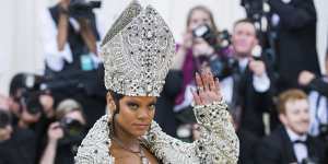 Diamonds ... Rihanna at the 2018 Met Gala,Heavenly Bodies:Fashion and the Catholic Imagination.