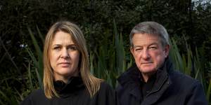 Carley Nicholls and Jim Hopkins in 2013. Nicholls owned the Ventnor property on Phillip Island controversially rezoned by planning minister Matthew Guy in September 2011. 