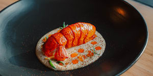 Culinary creativity:Corella Bar's signature Western Australian marron dish.