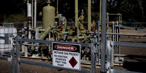 Coal seam gas well in the Pilliga Forest.