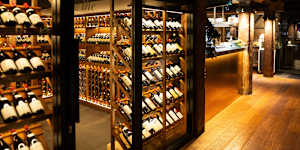 The cellar is stacked wall-to-wall with rare and prestigious bottles.