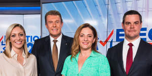 The Herald and Nine debate will be moderated by Nine News’ Peter Overton,and the leaders will be grilled by Nine reporter Liz Daniels,the Herald’s Alexandra Smith,and Chris O’Keefe from 2GB.