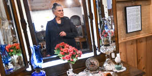 Poole at the Box Cottage museum,which has hundreds of historical items from the first European settlers in Melbourne.