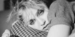 Madonna during her New York City grunge phase.
