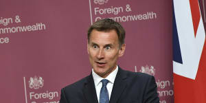 Former foreign secretary Jeremy Hunt is sounding the alarm.
