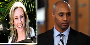 Composite of Justine Damond and Mohamed Noor (Photos both AP)
