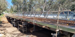 It took a year to fix a 45-metre bridge. How will the Armadale train line be done in 18 months?