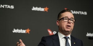 Qantas boss Alan Joyce unveiled the expansion plans for the carrier on Friday.