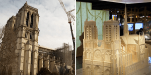 The reconstruction of Notre Dame Cathedral in Paris is going fast enough to allow its reopening to visitors and faithful at the end of 2024,less than six years after a fire ravaged its roof,French officials say.