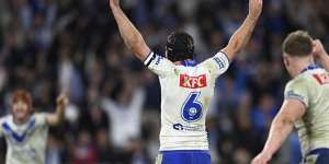 Golden touch:Burton and DCE step up to boot Bulldogs and Sea Eagles to victories