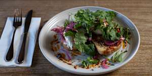 One of the cafe’s popular dishes:Thai chilli eggs.