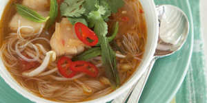 Vietnamese fish and noodle soup.