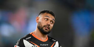 ‘It shows what type of club you are’:Hurt Nofoaluma breaks silence on Tigers exit