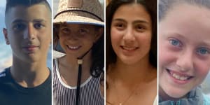 Killed:Antony Abdallah,13,his sisters Sienna,8,and Angelina,12,and cousin Veronique Sakr,11.