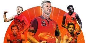 Rising Suns:Damien Hardwick and the young Gold Coast stars are on the brink of a meteoric rise.