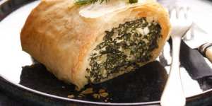 Silverbeet and ricotta pie.