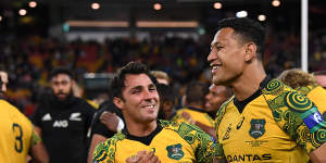High profile:Folau is one of Australia's highest paid rugby players