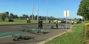 Man charged over Townsville'hit-and-run'that injured five cyclists