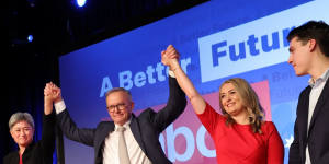 Anthony Albanese accepts victory in the federal election.