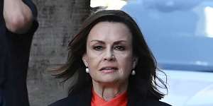 Lisa Wilkinson arrives at Federal Court in Sydney on Tuesday.