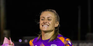 Glory captain Tash Rigby notched her 100th game.