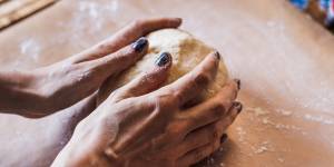 You need to knead and rest the dough to develop the gluten and help it hold a lot of gas.