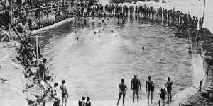 Bronte Baths pictured in 1925.