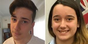 The slain children:Jack,15,and Jennifer Edwards,13.