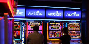 Aristocrat Leisure pioneered poker machines that dominate Australia’s pubs,clubs and casinos.