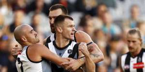 Collingwood fall short against Port Adelaide in MCG nail-biter