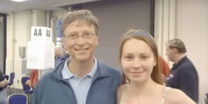 Bill Gates and Mila Antonova.