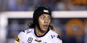 Jarome Luai was in dominant form in the Panthers’ 42-0 demolition of Cronulla on Saturday.