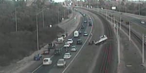 Kwinana southbound,Mandurah line reopened after freeway crash cleared